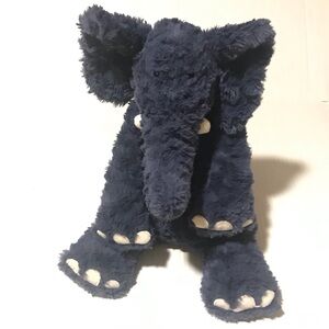 JellyCat Charmed Edmundo Elephant Blue Plush Stuffed Toy 14" Retired Super Soft